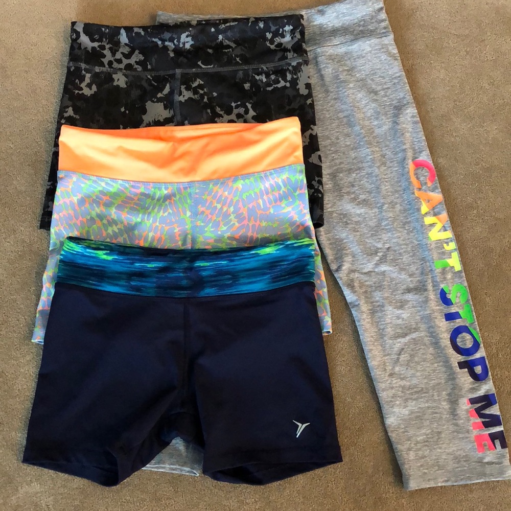 Active wear, capri, exercise, biker shorts